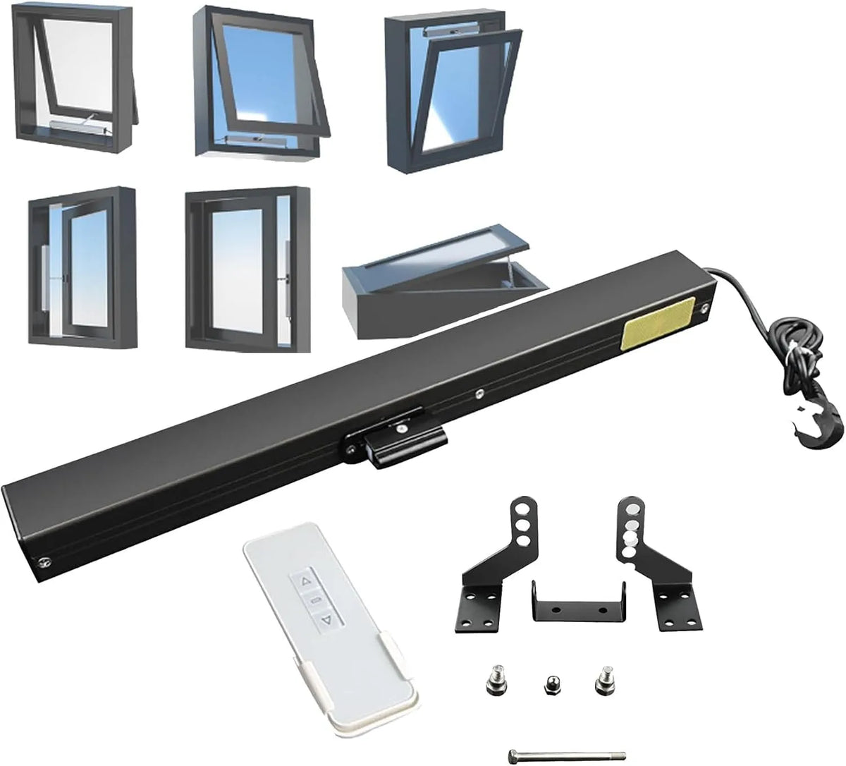 Sensor, draaimoment van 600 N, Elektrische aandrijving van de flesopener, met gele regensensor, reisroute 300-700 mm optioneel