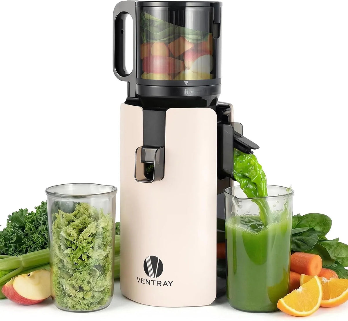 Ventray Koudperssapier met 120 mm en 1,2 l, BPA-vrij, geavanceerde extractie