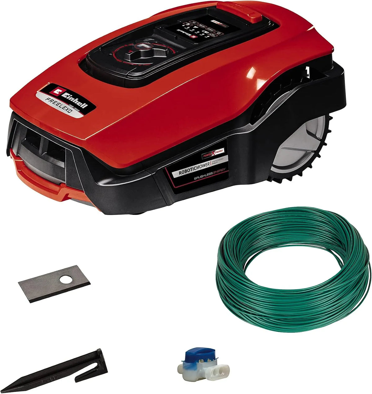 Einhell, 18 V, Bluetooth app, met installatie-accessoires, 450 m2, multizone grasmaaier, incl. 2,5 Ah accu