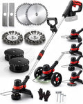 Makita, Grastrimmer, 18V, 4-in-1, accu-bosmaaier met wielen 30 cm snijbreedte, trimmer voor in de, borstelloze accu, 160 cm telescoop