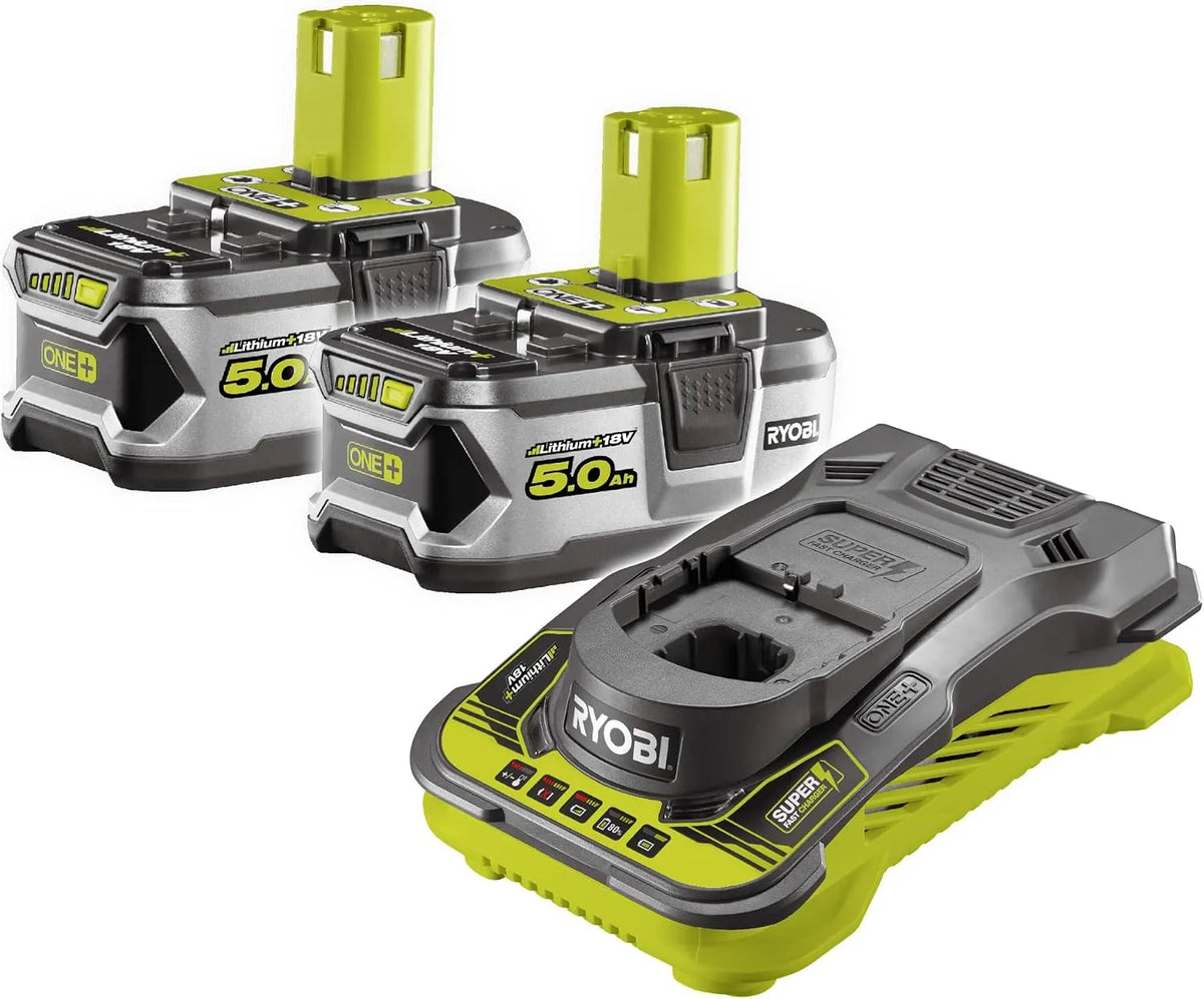 Batterijset RC18150-250 met 18 V, 5 Ah, 60 minuten en accessoires inbegrepen