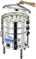 Voedselstomer met 35cm, 2800 W, 60 minuten, timer en RVS, grote capaciteit