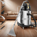 Stofzuiger met 2-In-1, 2110 W, 146 cm, geluidsarme werking, dubbel tanksysteem, RVS en voor tapijt, harde vloeren en dierenharen