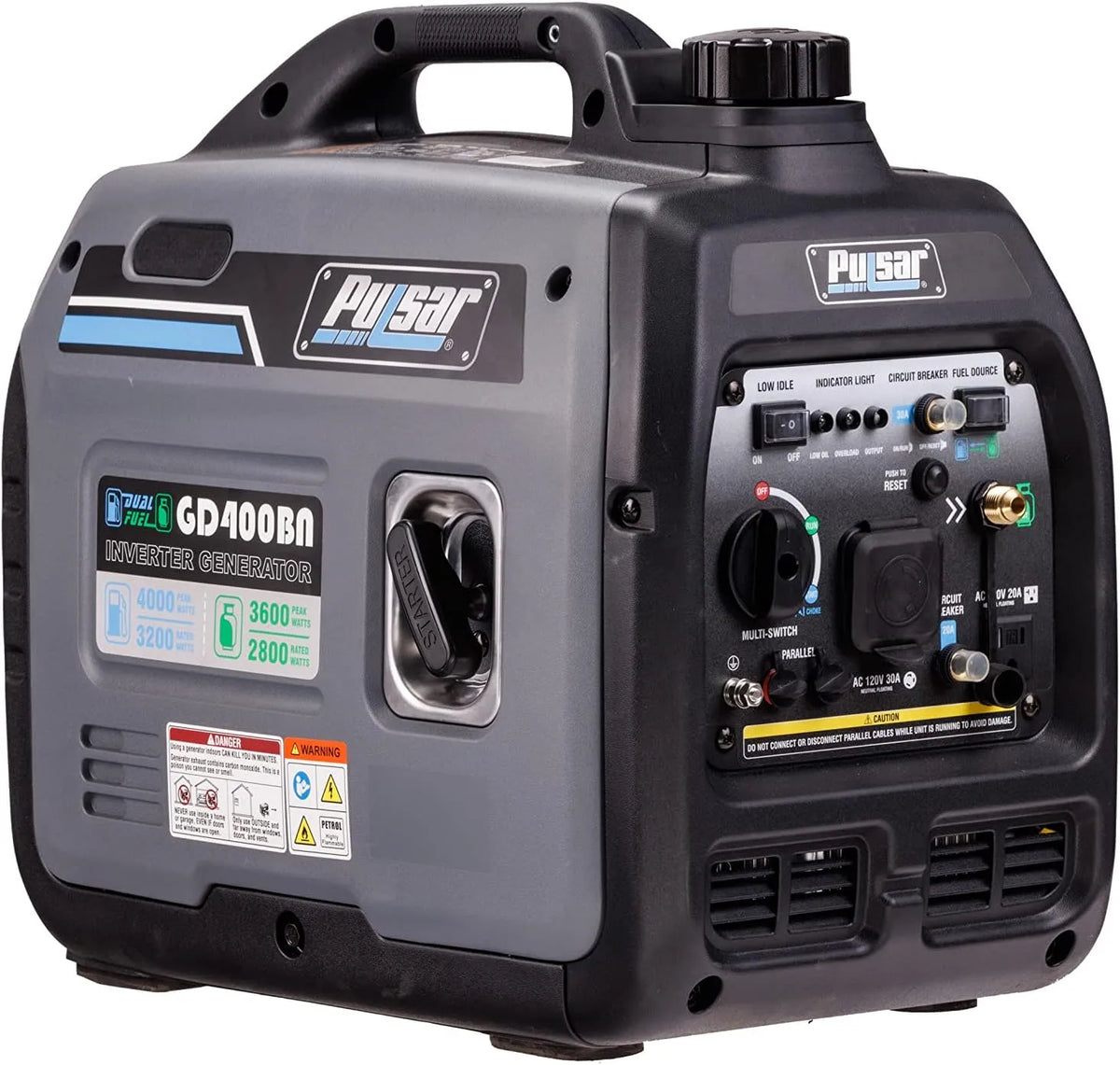 Pulsar Producten GD400BN met 4000 W, invertertechnologie en grijs