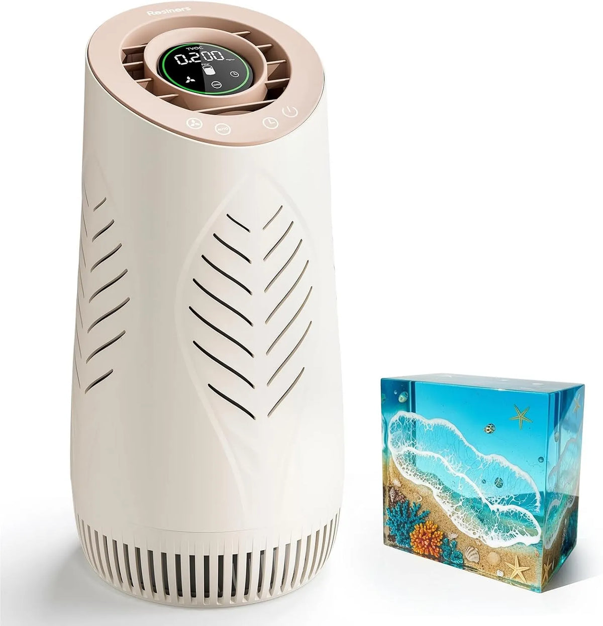 Luchtreiniger met 3 snelheden, timer en HEPA-filter