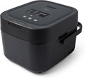 Yum Asia Hotaru Induction Heating IH Rijstkoker met Keramische Kom 3 Kopjes met digitaal display, RVS, timer, zwart, wit, grijs, zilver en bruin