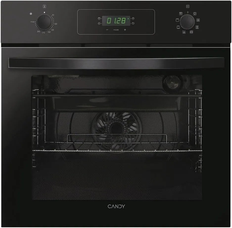 Inbouwoven, 65 l, 1 bakplaat en 1 rooster, radiale ventilator, convectie + ventilator, dubbele glazen deur, Candy Idea FIDCP N615 L