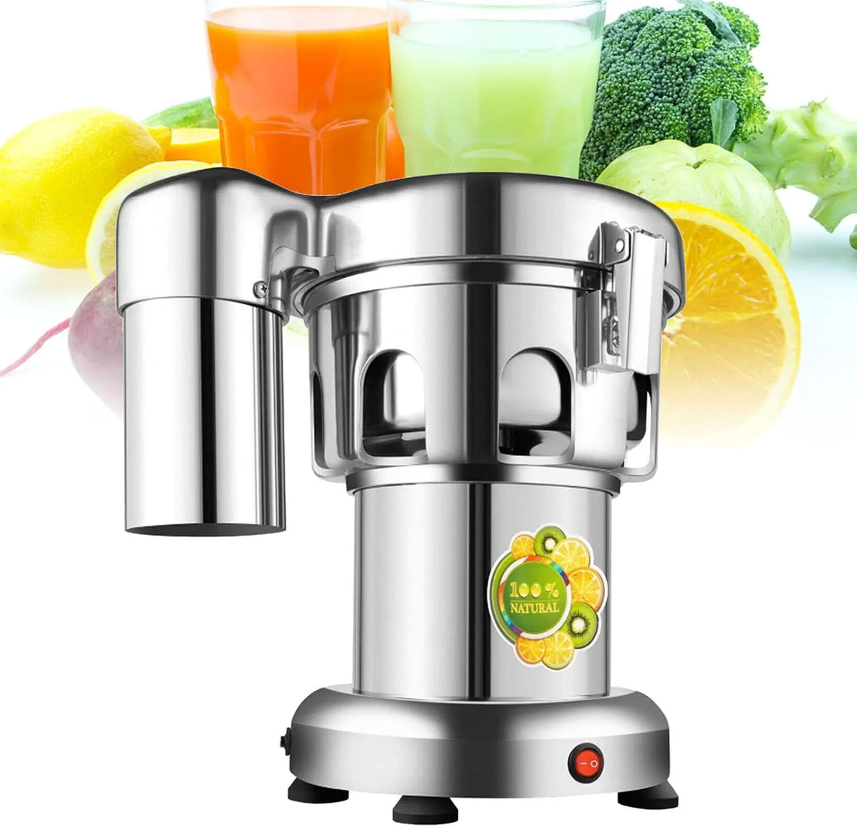 Commerciële sapcentrifuge 370 W met 370 W, 2800RPM, RVS en aluminium