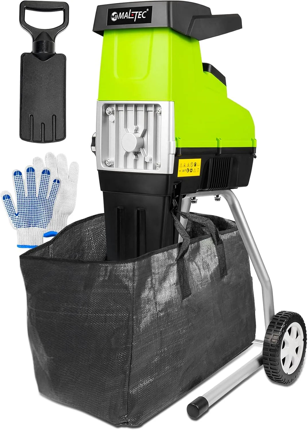 MalTec Tuinhakselaar met 3500 W, 44 mm en accessoires inbegrepen
