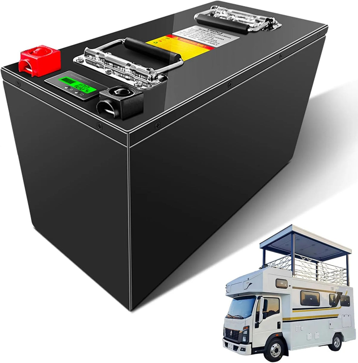 Lithium-ijzerfosfaatbatterij 12V 24V Lithiumbatterijpakket 50Ah 100Ah 150Ah 200Ah Vervangingsbatterijen voor camper/voertuigmotor met 12V