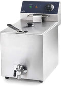 Lacor 69468 69468 Elektrische friteuse met kraan met 3250 W, 8 l, RVS en voor binnen en buiten