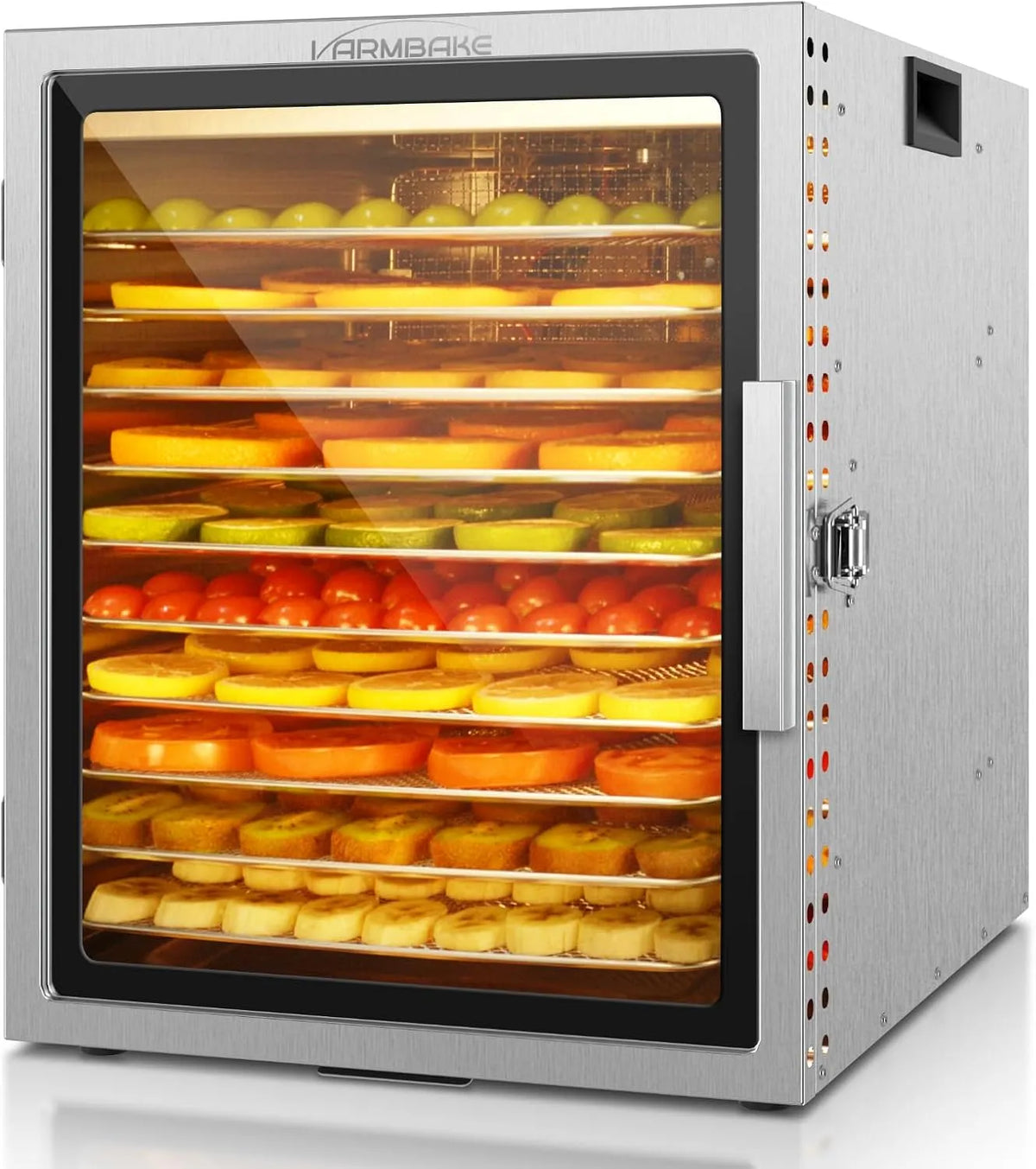 Droger X29 met 0,84 m2, 30-90°C, 800 W, RVS en Timer, 0,84 m2 Droogoppervlak