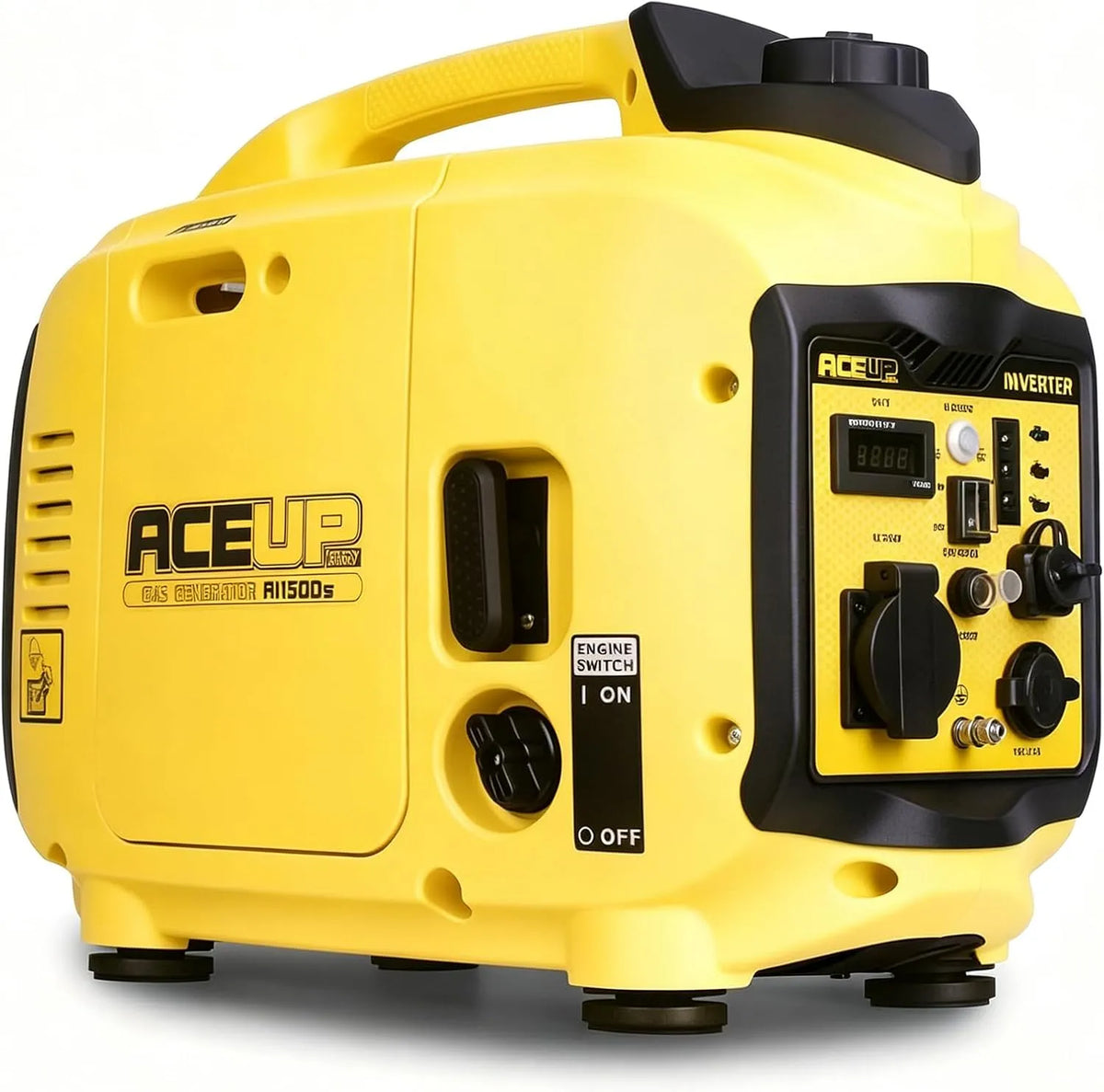 Aceup Energy Inverter stroomgenerator met 230 V, 12 V, USB, geluidsarme werking en invertertechnologie