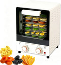 Droger met 250 W, 30-90°c, RVS, 12 Uur Timer en wit, 8 Lagen