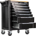STIX UltimatePro C7 Gereedschapswagen met 7 Laden en Rubberhouten Werkblad C7 met 530 x 400 mm, 670 x 455 mm, 10 x 10 mm en 0,6-0,8 mm