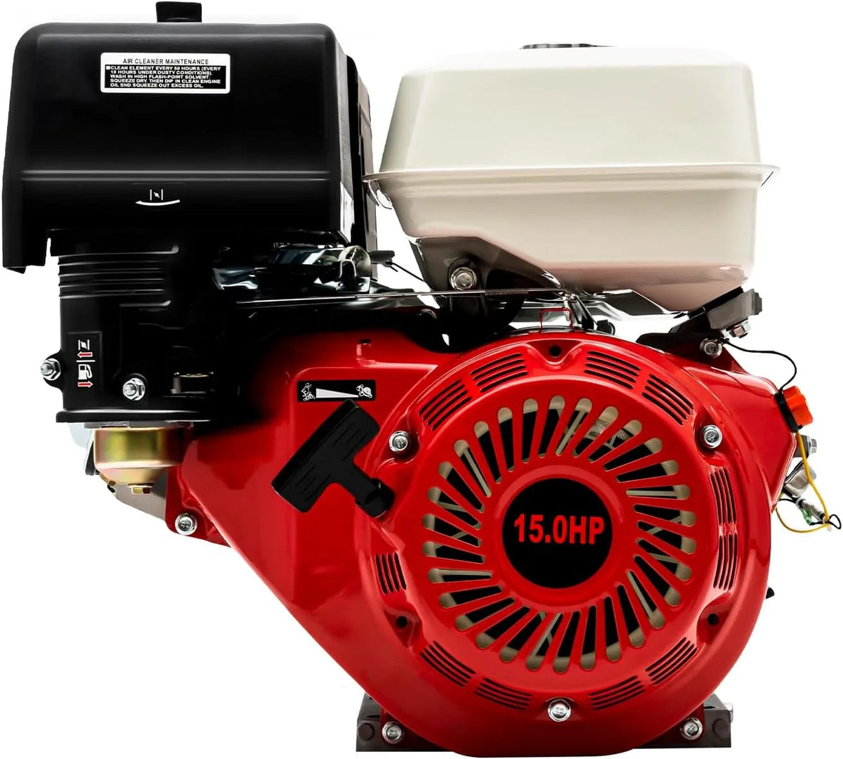 420CC benzinemotor met 420CC, 9,7 kW, 6,5 l, benzineaandrijving, zwart en rood