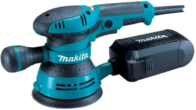 Makita, Bo5041, oscillatiefunctie, Lichte handzame 125 mm excenter schuurmachine.