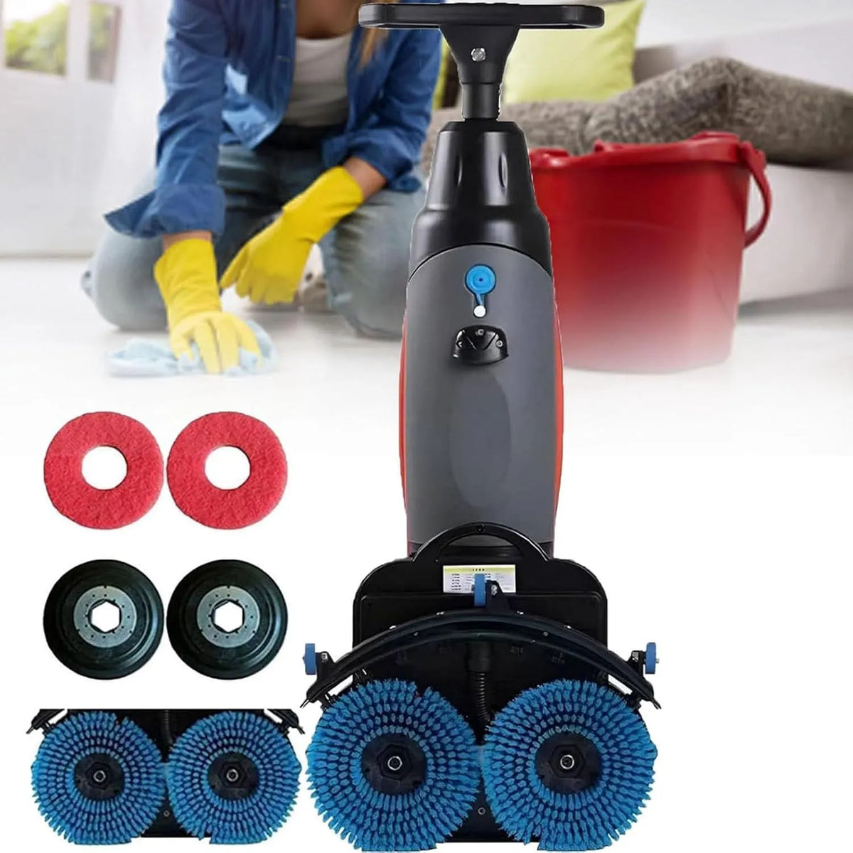 Vloerreiniger, Commerciële Rangvloer, 13000 Sqft/H Groot Gebied, 350 RPM