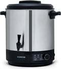 Klarstein inmaakpan met kraan met 2000 W, 30-100°C, 180 minuten, timer en RVS