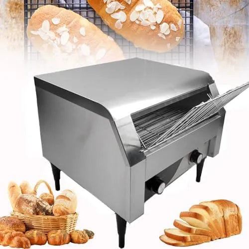 Broodrooster, Zilver-300, 2240 W, Automatische Broodroosteroven Voor De Horeca, 150/300/450 Stuks/Uur, Zilver-300