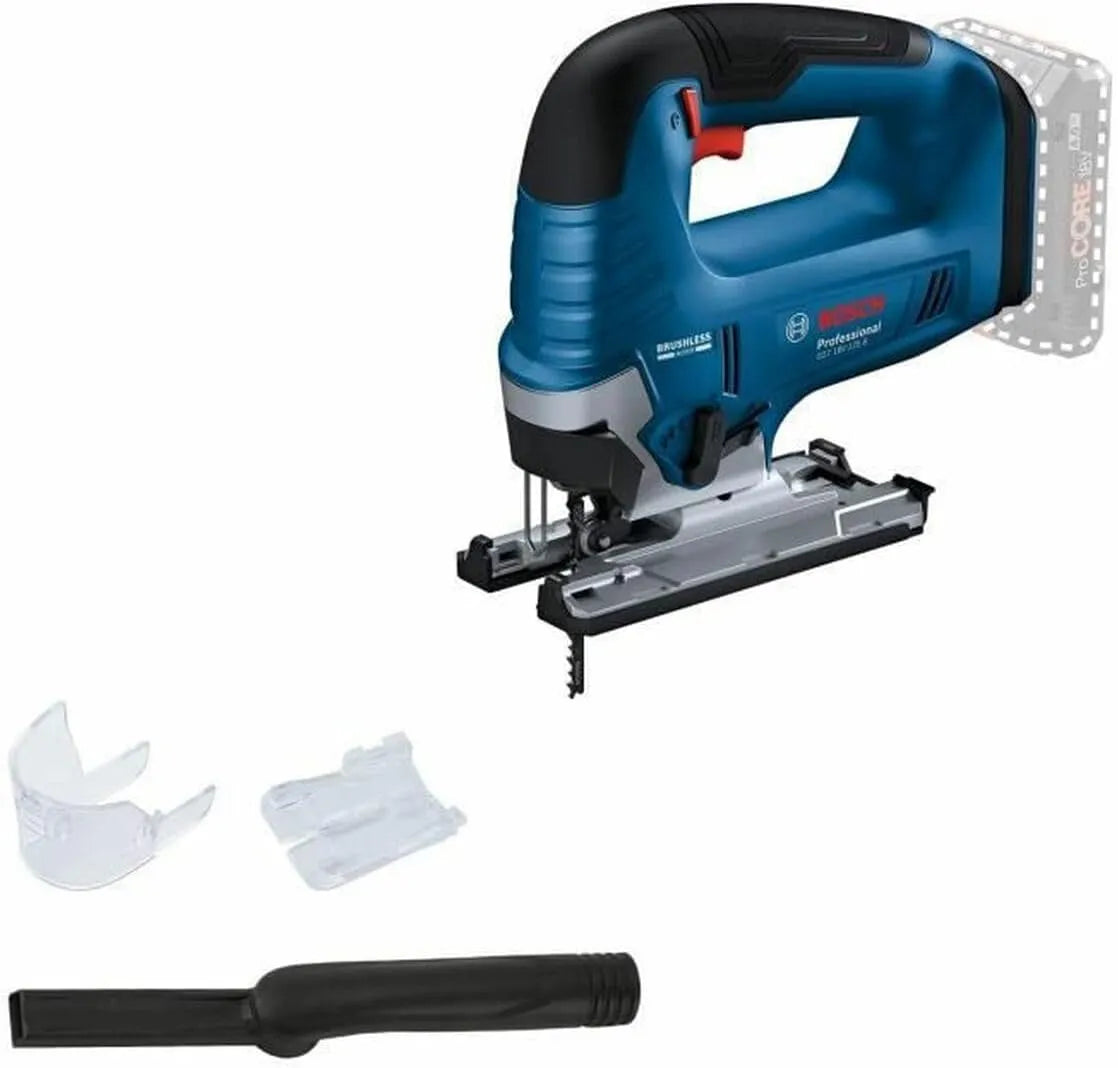 Bosch Professional, Cirkelzaag, 18V, 1x decoupeerzaagblad, hellingszaagsneden tot een hoek van 45°, afzuigset