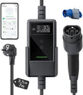 EV-oplader, dé Y/3 ID.3/4 EX30, 1-Fase, 6-16A Thuislader Type 2 met Digitaal Display, EV Oplader 3,7kW voor Model Y/3, Enyaq en andere EV/PHEV