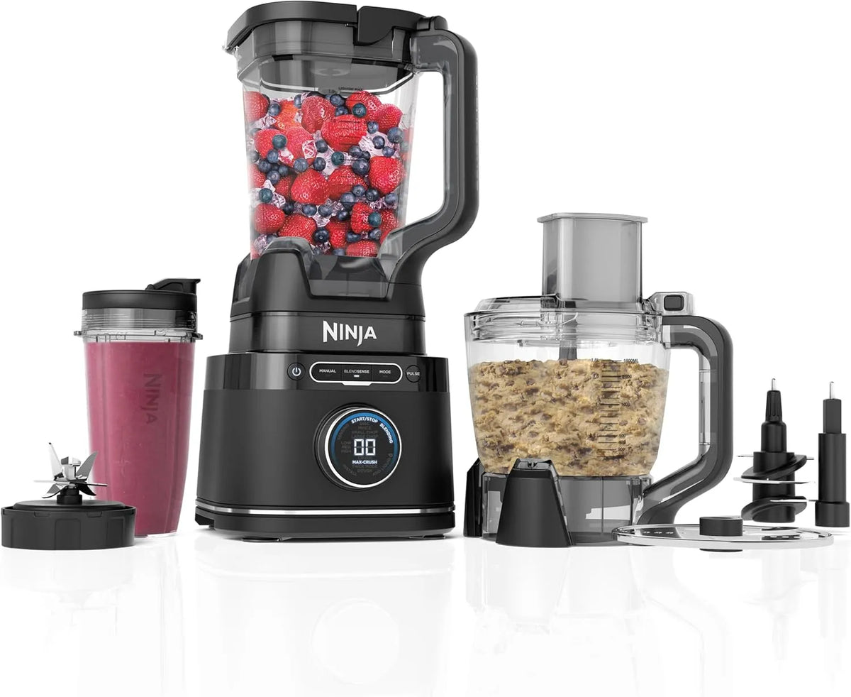 Ninja Blender met 1200 W, 3-in-1, 2L, 1900 ml, 1,8L, 1,6 L, 700ml en 644 ml