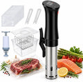 Sous vide-koker met 6,5–14,5 cm, 0,5°C, 1100 W, RVS, timer en zwart