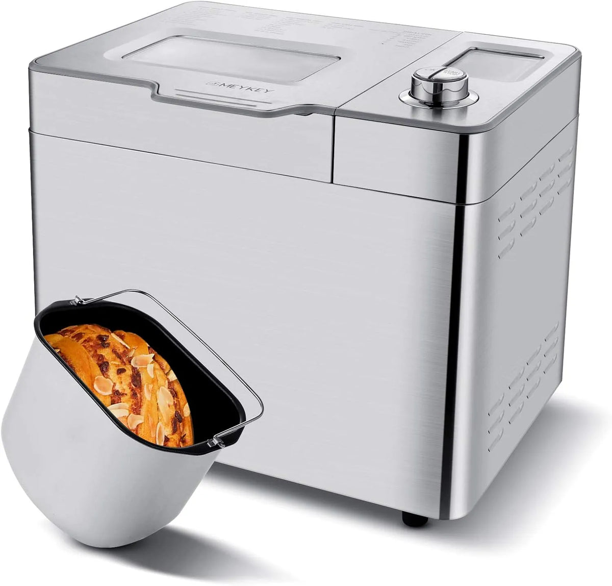 Broodbakmachine, 550 W, RVS, met 3 bakkleuren en 3 bruiningsgraden, 25 bakprogramma's