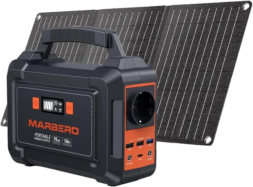 Draagbaar powerstation, 98Wh, 30 W, zonne-energie, 150 W Solar Generator