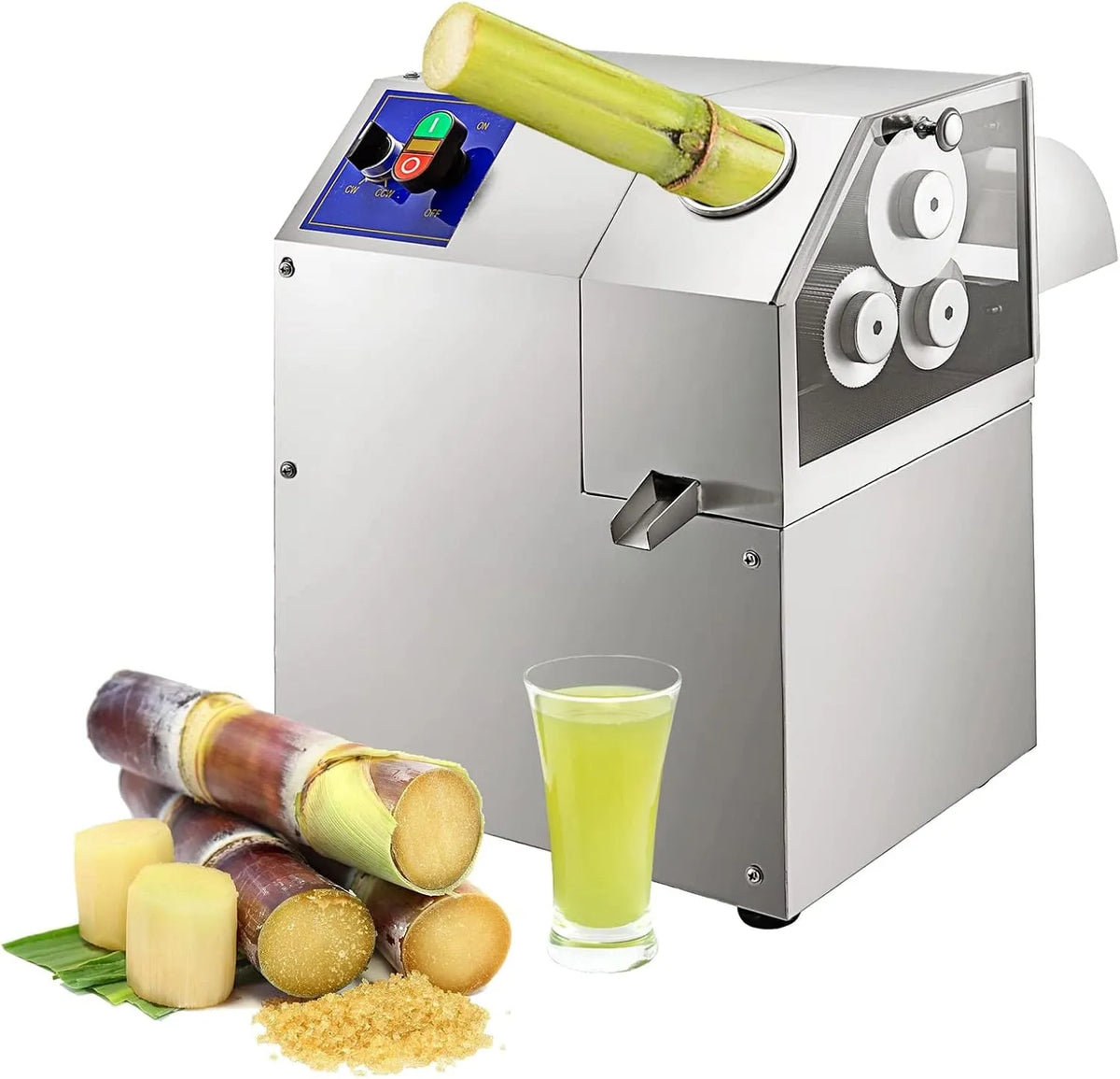 Suikerriet Juicer Machine, 400 W, Commerciële Elektrische Suikerriet Juicer Machine