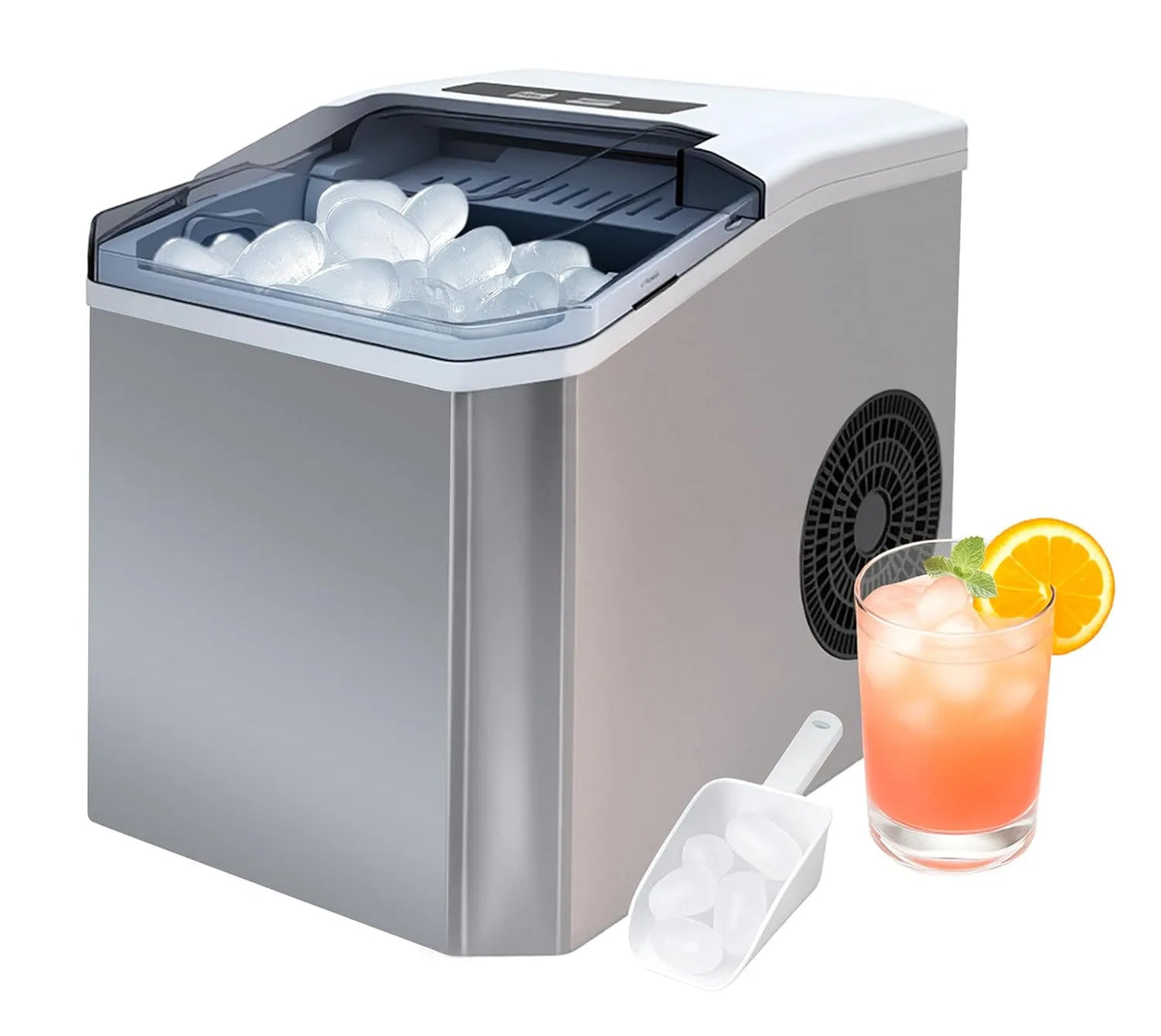 Machine met 6-8 minuten, 20 minuten, 32 °C, waterreservoir en geluidsarme werking