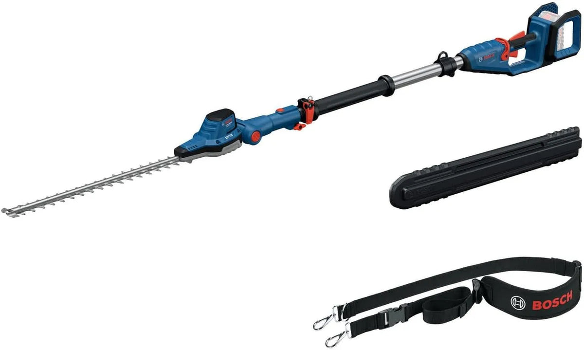 Heggenschaar, Bosch Professional, 3.400 bewegingen per minuut, tandafstand 23,5 mm, zonder accu, met schouderriem, 18V