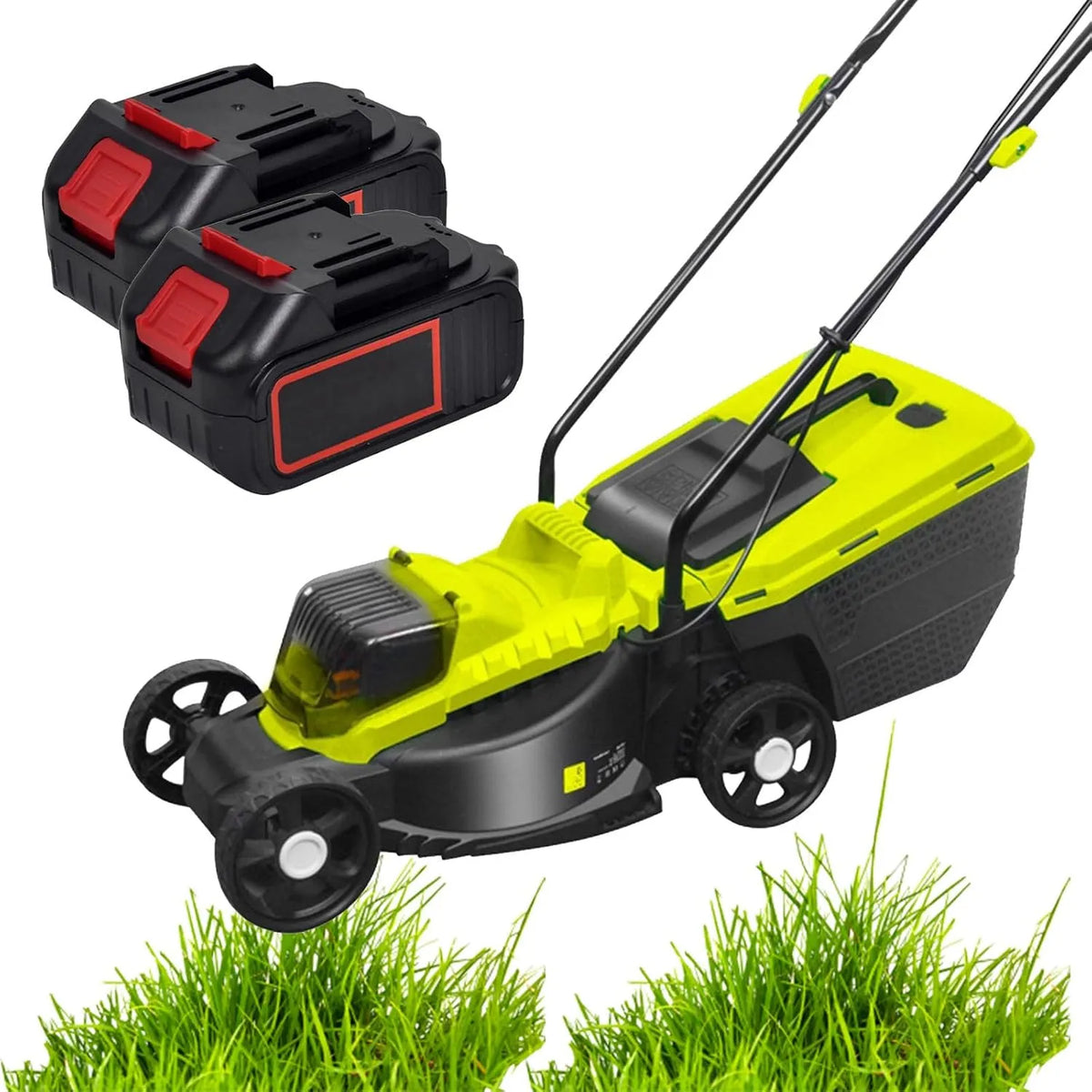 Grasmaaier met 35L, 4000mAh, zwart en groen, 40V Accu-Grasmaaier