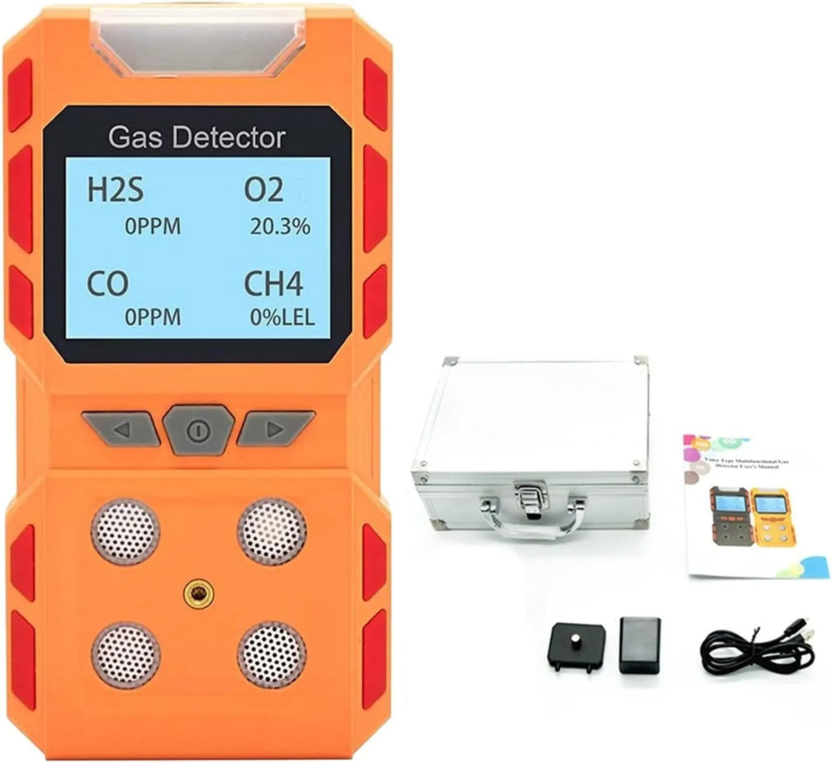 Luchtkwaliteitsmeter, O2, thuis en camper, CO H2S EX Multi Gas Detector