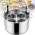 SAeWare Multi-Functal Commerciële Noedelketel & Pastapan met Colr Zeef met 22 x 36.5 cm, 23 x 41.5 cm, 24 x 46.5 cm, 13,5 x 13,5 x 20 cm, 4 inch, 9