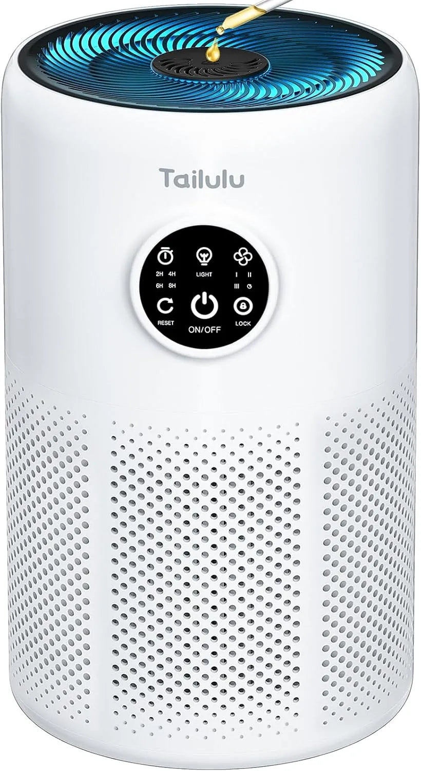 Luchtreiniger D10 met 15 dB, 15 minuten, 2 uur, 4 uur, 6 uur, 8 uur, 20 dB en 3 seconden