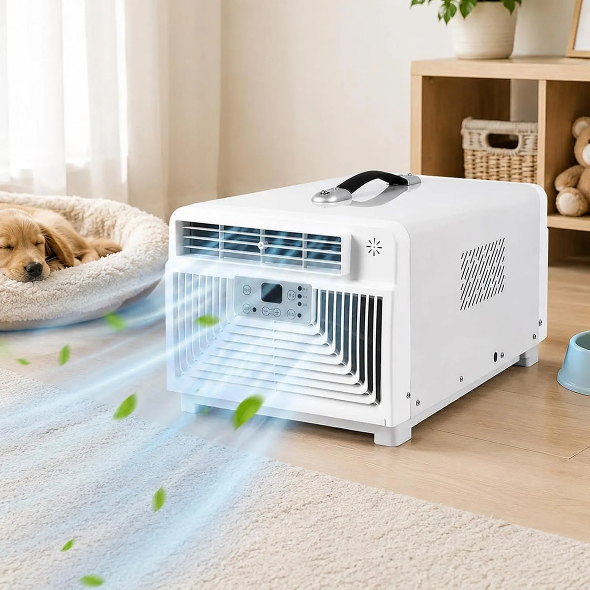 Mobiele airconditioner, 16–32 °C, Draagbare Airco Voor Camping 3400 BTU, 32 °C Temperatuur, Voor Tent En Camper, 1–12 Uur, Compacte Compressor-Airco