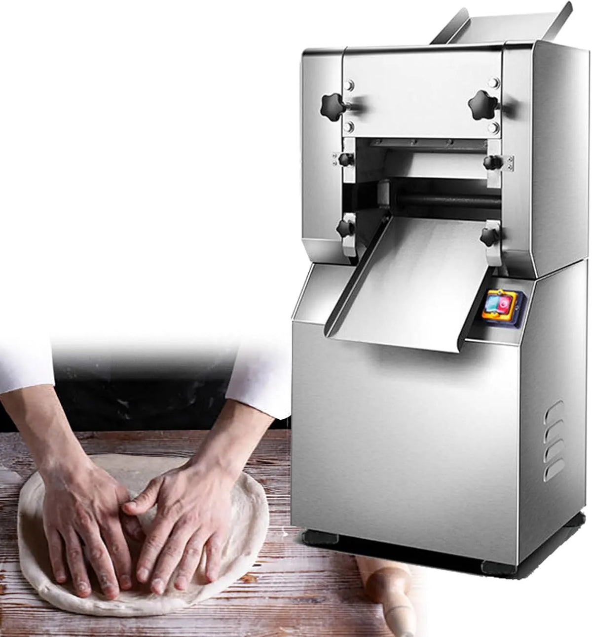 Machine met 2 mm, 10 mm, 290 mm, 2200 W, 2-in-1 en RVS, elektrische noedelmaker