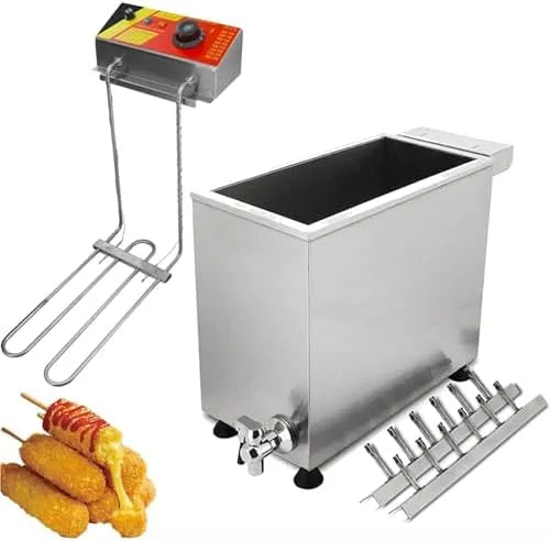 Maïs Hond Machine, 3000 W, 25L, Kaas Mozzarella Hotdog Sticks Fryer Elektrische, Diepe Koreaanse Maïs Hond Machine Snack, Machines Make