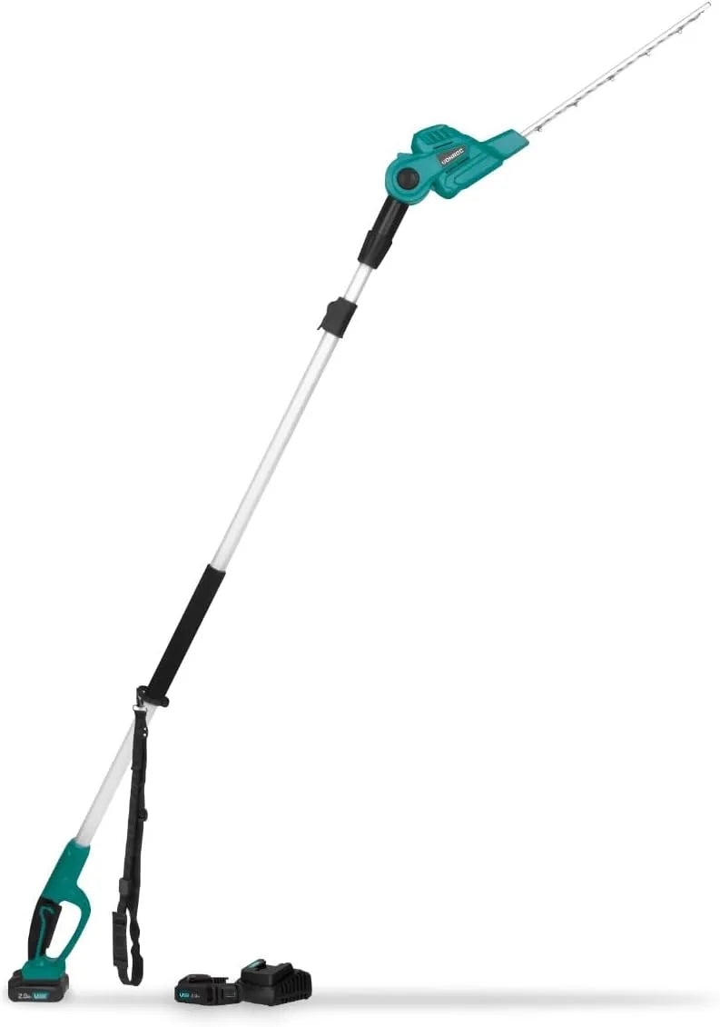 Heggenschaar, 260 cm, 2.0Ah, Kantelbaar blad, VONROC Telescopische Accu Heggenschaar 20V