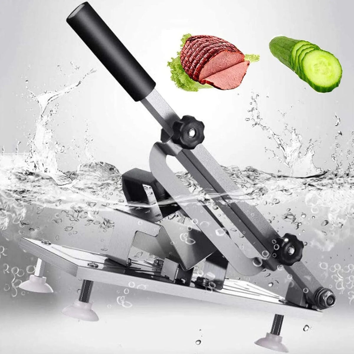 Machine, Vleessnijder Rundvlees, Vlees Kaas Voedsel Snijmachine Groente Blad Snijmachine, Rol voor Thuis Koken Kit van Hot Pot, Roestvrijstalen