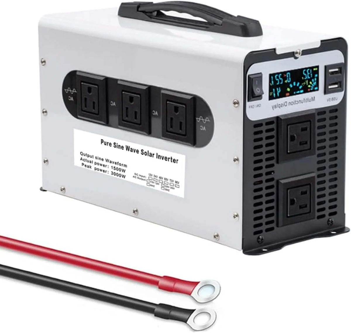 Spanningsomvormer, 60V, 72V, 220V, 3000 W, 12V, 24V, 48V, 110V, 230V laagfrequente omvormer