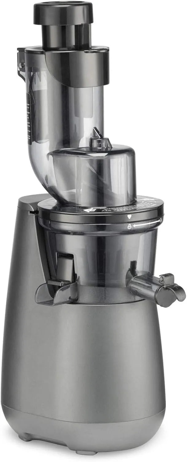 Cuisinart CSJ-300P1 Easy Clean Slow Juicer Juice Extractor CSJ-300P1 met Zwart en Grijs, Metaal