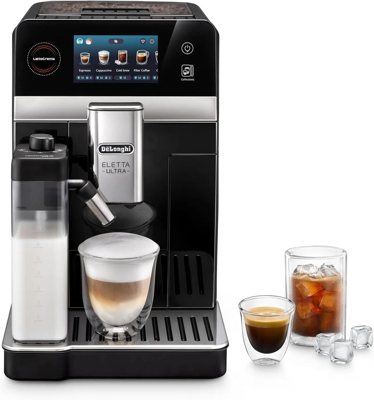 Espressomachine, De'Longhi, Volautomatische Koffiemachine 40+ Dranken Zwart