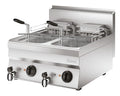 Bartscher elektrische friteuse serie 650, 600 mm breed met 600 mm, 400 V, 163 mm, 295 mm, 110 mm, 18 kW en 650 mm