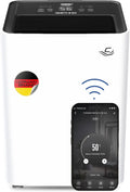 Luchtontvochtiger liter/24 met 24 uur, 65 m2, WiFi, 33 m2, 32 °C, timer, geluidsarme werking en ontvochtigingsfunctie