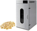 Circulerende Verwarming, 20 Laden Voedseldroger Met Instelbare Timer En Temperatuurregeling, 360 ° Circulerende Verwarming Voor Schokkerig