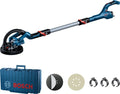 Machine, Bosch Professional, slangklem en koffer, schuurpapier
