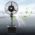 Ventilator, Vernevelingsventilator Voor, 90° Zwenking, Staande Ventilator Met Nevelfunctie, Industriële Ventilator Met Nevelfunctie Voor Koeling